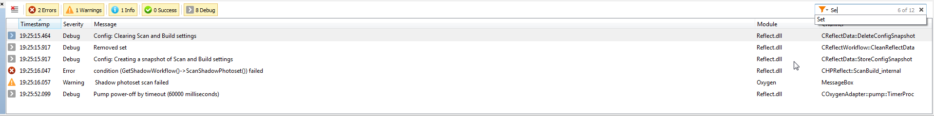 Asynchronous Logger and GUI Panel for Log Messages