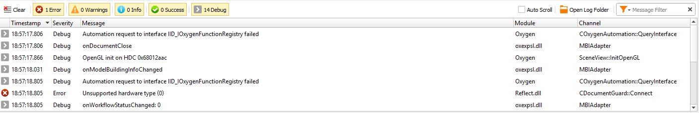 Asynchronous Logger and GUI Panel for Log Messages