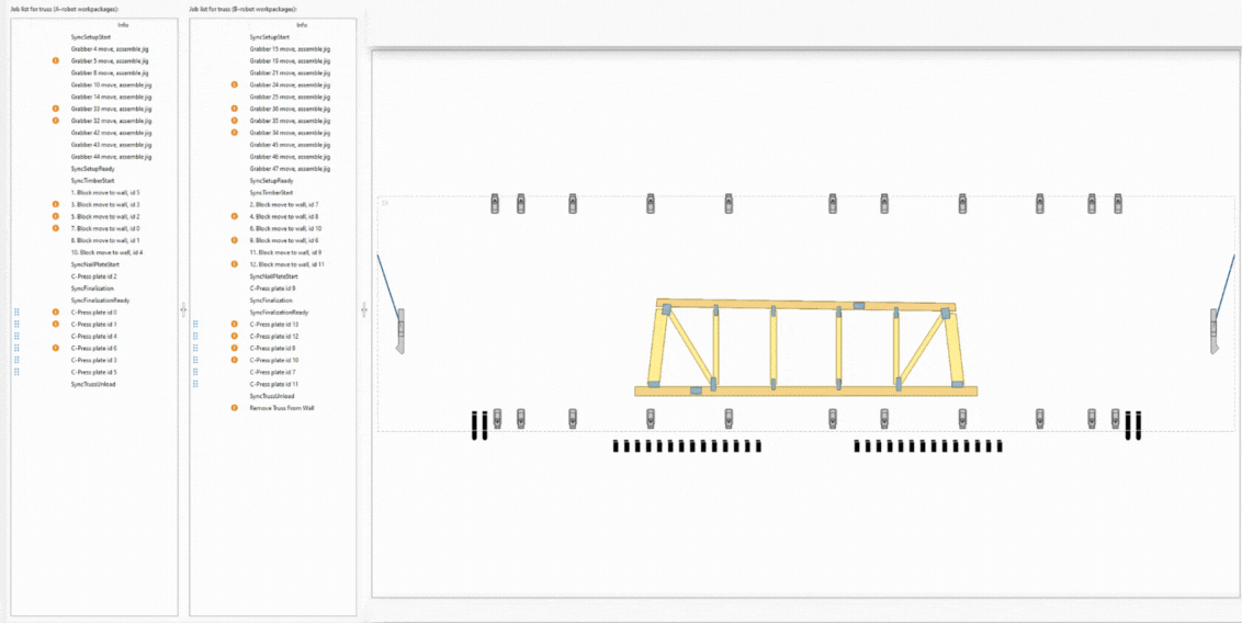 Job Switching Between Robots in Production Software