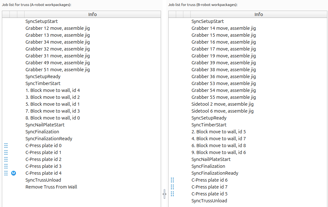 Job Switching Between Robots in Production Software